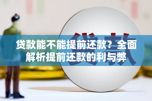 水富贷款能不能提前还款？全面解析提前还款的利与弊