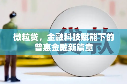 水富微粒贷，金融科技赋能下的普惠金融新篇章