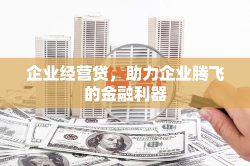 水富企业经营贷，助力企业腾飞的金融利器