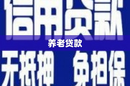 水富养老贷款