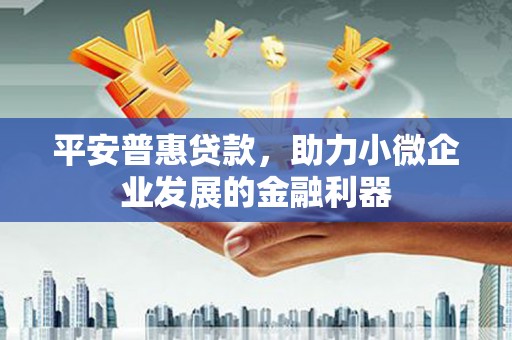 水富平安普惠贷款，助力小微企业发展的金融利器