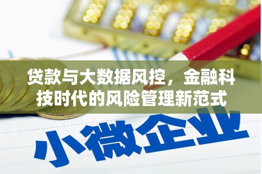 水富贷款与大数据风控，金融科技时代的风险管理新范式