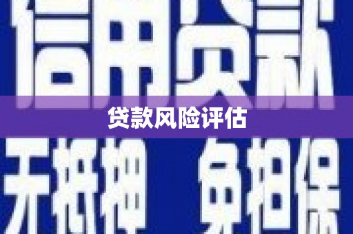 水富贷款风险评估