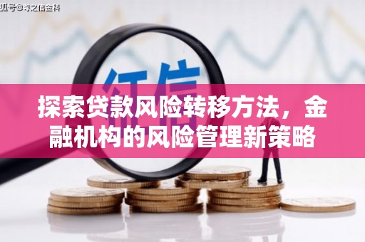 水富探索贷款风险转移方法，金融机构的风险管理新策略