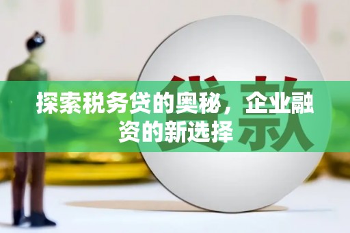 水富探索税务贷的奥秘，企业融资的新选择