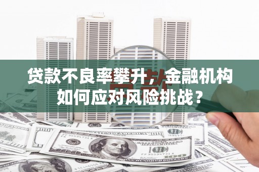 水富贷款不良率攀升，金融机构如何应对风险挑战？