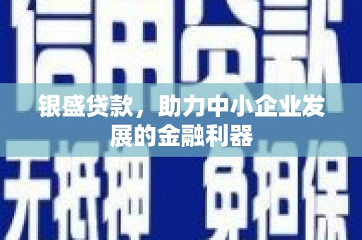 水富银盛贷款，助力中小企业发展的金融利器