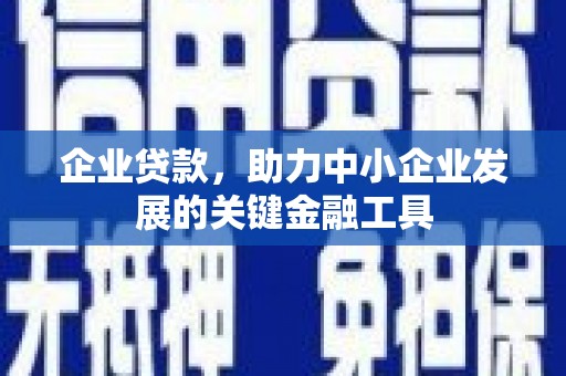水富企业贷款，助力中小企业发展的关键金融工具