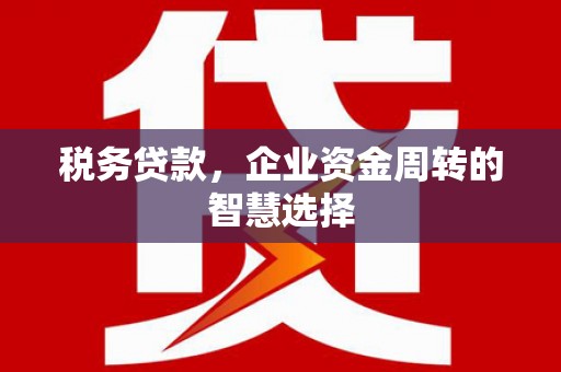 水富税务贷款，企业资金周转的智慧选择