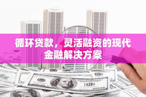 水富循环贷款，灵活融资的现代金融解决方案