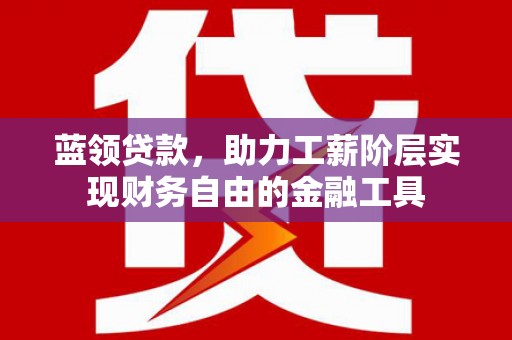 水富蓝领贷款，助力工薪阶层实现财务自由的金融工具