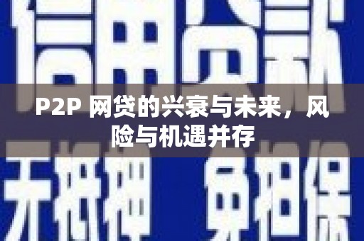 水富P2P 网贷的兴衰与未来，风险与机遇并存