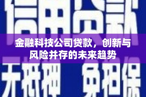 水富金融科技公司贷款，创新与风险并存的未来趋势