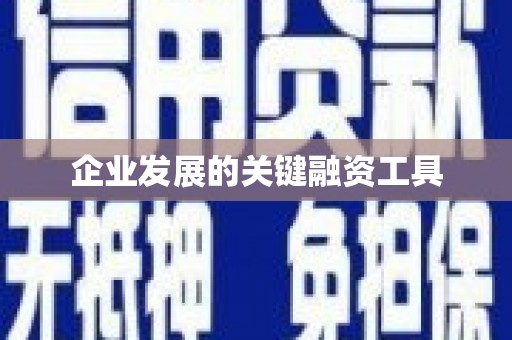 水富企业发展的关键融资工具