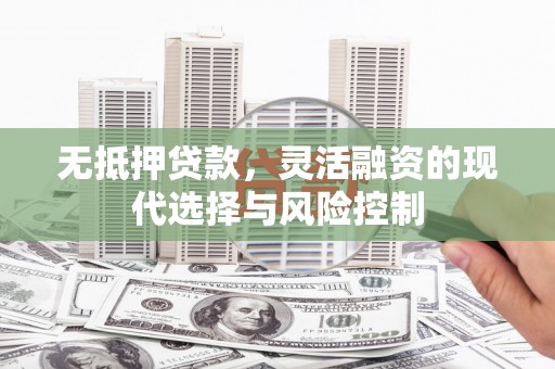 水富无抵押贷款，灵活融资的现代选择与风险控制