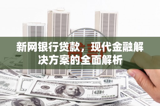 水富新网银行贷款，现代金融解决方案的全面解析