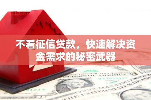水富不看征信贷款，快速解决资金需求的秘密武器