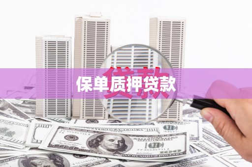 水富保单质押贷款