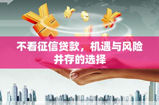 水富不看征信贷款，机遇与风险并存的选择
